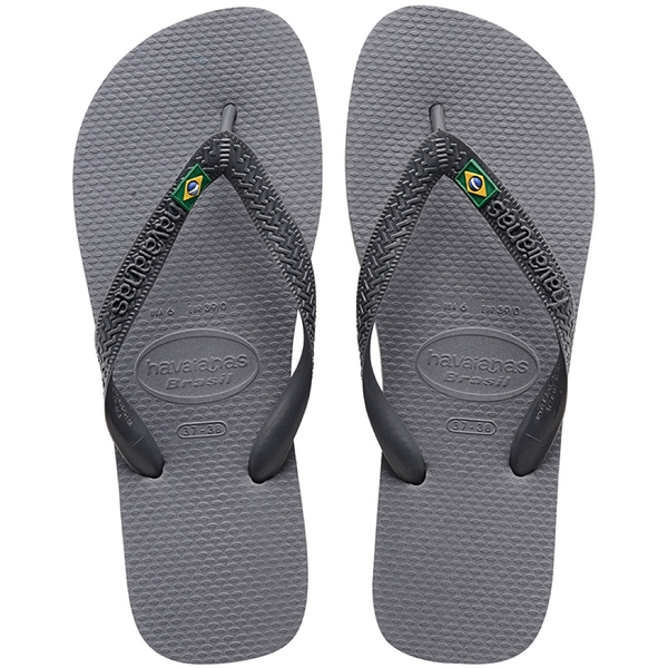 havaianas 哈瓦士 巴西人字拖 男款 Brasil 灰國旗夾心 涼鞋 拖鞋 夾腳拖 海灘鞋【南風百貨】