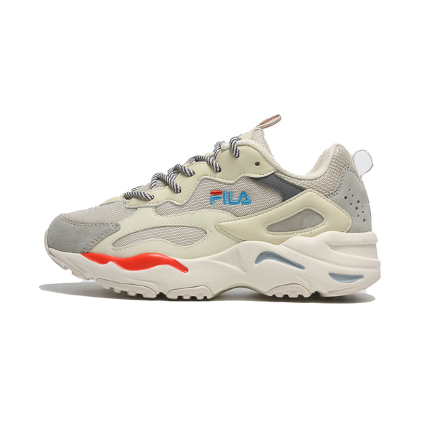 FILA 休閒鞋 RAY TRACER 米白橘灰 復古 厚底 老爹鞋 男女 4C127X123 product thumbnail 4