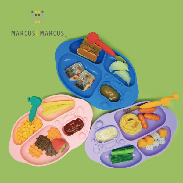 加拿大 Marcus & Marcus 動物樂園造型吸力分隔餐盤(4款可選) product thumbnail 8