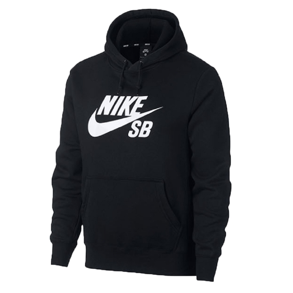 ★現貨在庫★ NIKE SB Icon Hoodie 男裝 長袖 連帽 休閒 袋鼠口袋 黑【運動世界】AJ9734-010