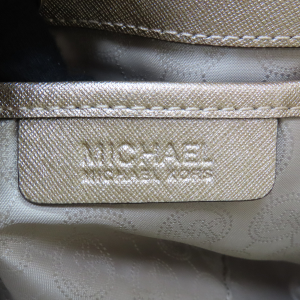 【二手名牌BRAND OFF】MICHAEL KORS 麥可寇斯 金色 牛皮 Jet Set Travel 托特包 product thumbnail 6