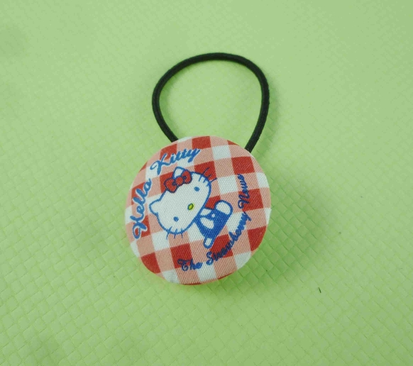 【震撼精品百貨】Hello Kitty 凱蒂貓~髮束-紅白格子