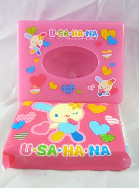 【震撼精品百貨】U-Sa-Ha-Na_花小兔 ~ 面紙包附盒『桃盒愛心』