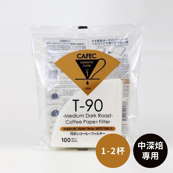 日本CAFEC 中深焙專用濾紙100張-1-2杯《WUZ屋子》中深焙 濾紙 咖啡濾紙