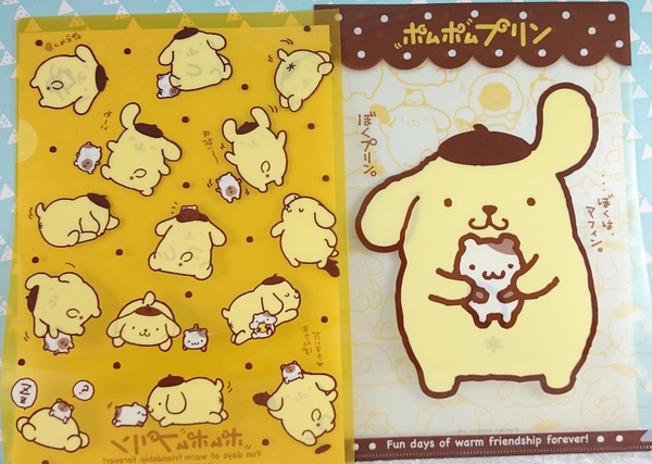 【震撼精品百貨】Pom Pom Purin 布丁狗~資料夾_2入