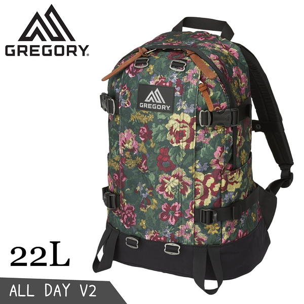 【GREGORY 美國 22L ALL DAY V2 後背包《花園油彩》】131367/登山背包/雙肩包/電腦包/旅行/自行車