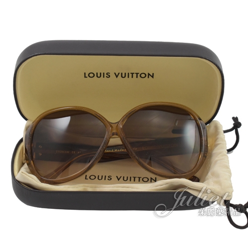 茱麗葉精品 二手精品 【全新未使用商品】Louis Vuitton LV Soupcon GM太陽眼鏡/墨鏡.棕色