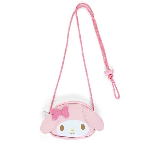 【震撼精品百貨】My Melody_美樂蒂~日本SANRIO三麗鷗 美樂蒂造型斜背零錢包-大臉*76582