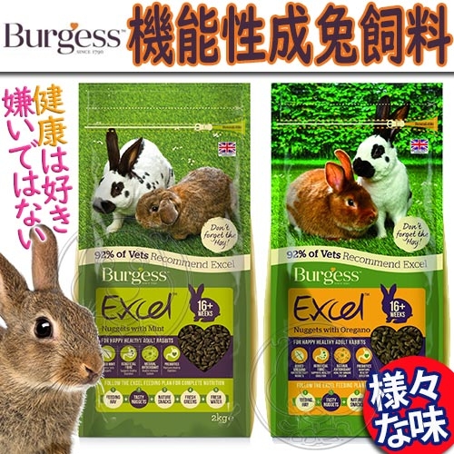 【培菓幸福寵物專營店】Burgess伯爵》機能性成兔飼料-2kg