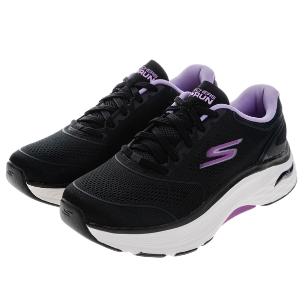 SKECHERS MAX CUSHIONING ARCH FIT 女款 慢跑鞋 黑紫 128923WBKLV【KAORACER】 product thumbnail 2