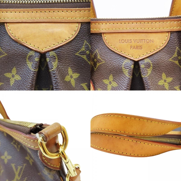 【二手名牌BRAND OFF】LOUIS VUITTON LV 路易威登 棕色 原花 帆布 抓皺 Palermo PM 两用包 M40145 product thumbnail 9