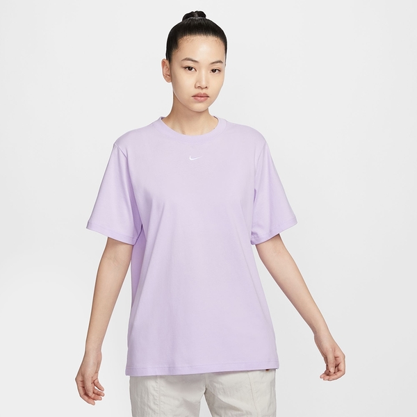 NIKE AS W NSW TEE ESSNTL LBR 上衣 女款 短袖 短T 休閒 運動 粉紫 FD4150-511