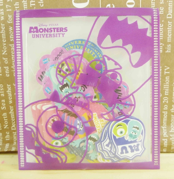 【震撼精品百貨】Monsters University_怪獸大學~貼紙組-紫色