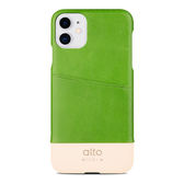 Iphone 13 leather case green