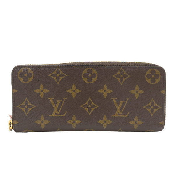 【二手名牌BRAND OFF】LOUIS VUITTON LV 路易威登【激安價】原花 PVC塗層帆布 拉鍊 Clemence 長夾 M61298