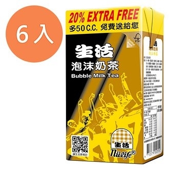 生活 泡沫奶茶 300ml (6入)/組【康鄰超市】