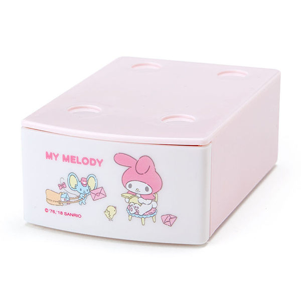 【震撼精品百貨】My Melody 美樂蒂~美樂蒂便條紙附可堆疊迷你抽屜式收納盒