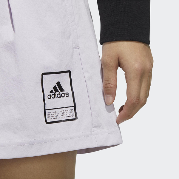 ADIDAS STYLE SHORTS 女裝 短褲 慢跑 訓練 側邊口袋 張鈞甯 淡紫【運動世界】FT2909 product thumbnail 5