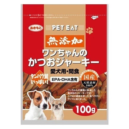 『寵喵樂旗艦店』日本PET EAT元氣王-鰹魚肉乾 100g-愛犬用 狗零食 product thumbnail 2
