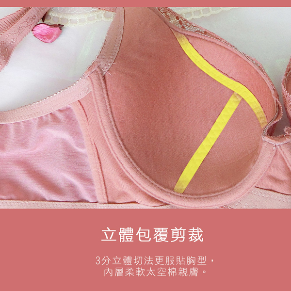 黛瑪Daima 軟鋼圈(B-E) 挺立升級版集中托高內衣-豆沙_9133 product thumbnail 7