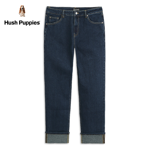 Hush Puppies 長褲 男裝反摺直筒牛仔褲