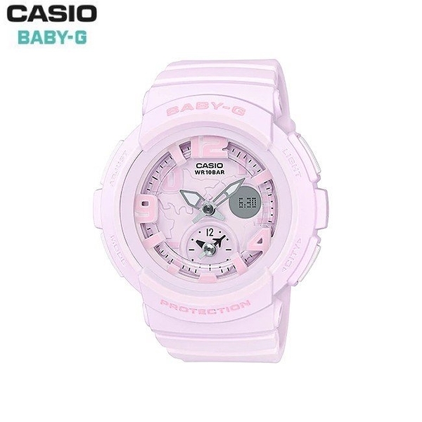 國外代購casio baby-g ba-111-4a2pr 粉橘雙顯防水手錶腕錶情侶錶