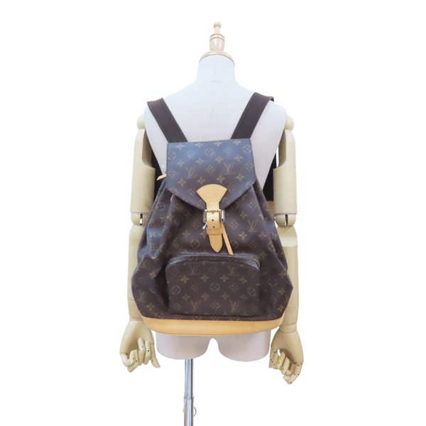 【二手名牌BRAND OFF】LOUIS VUITTON LV 路易威登 棕色 原花 PVC塗層帆布 Montsouris GM 後背包 M51135 product thumbnail 8