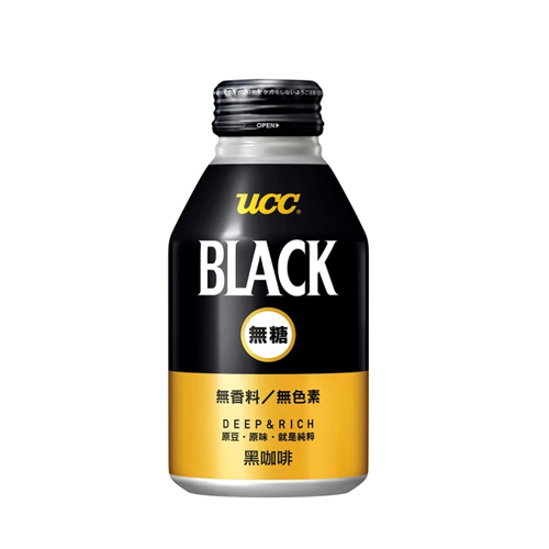 UCC BLACK無糖黑咖啡飲料275g x24入【愛買】 product thumbnail 2