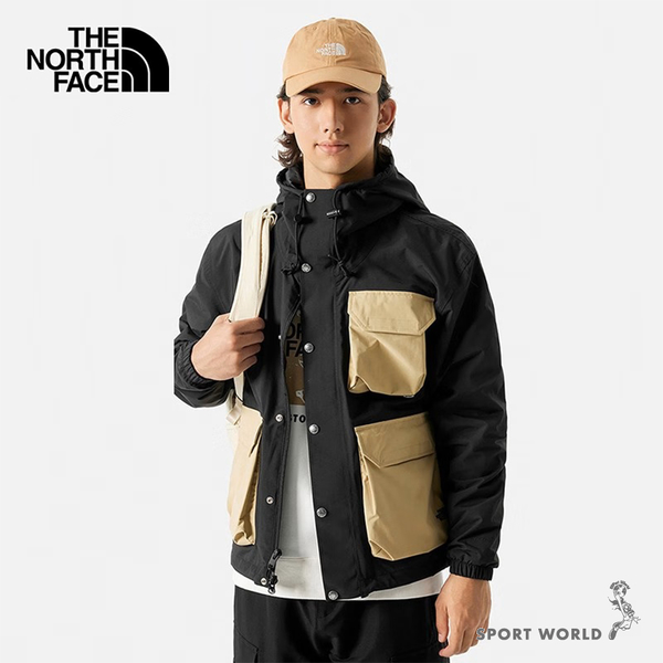 The North Face 北面 男裝 連帽外套 衝鋒衣 防風 防水 黑【運動世界】NF0A7W7FUK2