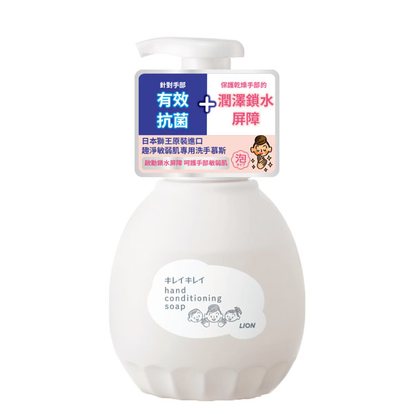 日本獅王趣淨敏弱肌專用洗手慕斯450ml