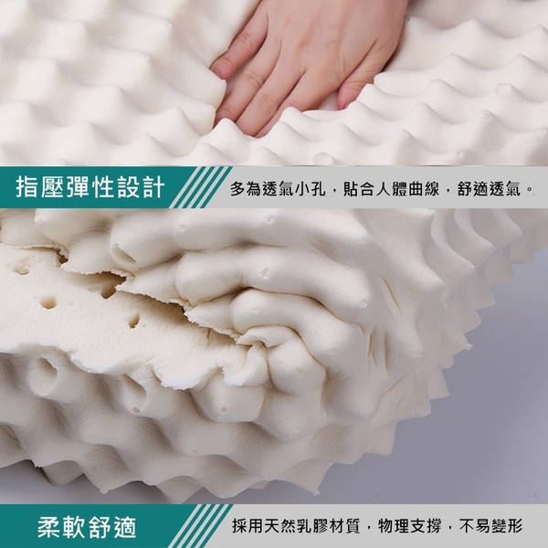 顆粒設計工學式乳膠枕頭 100%天然乳膠 / 1入裝【老婆當家】 product thumbnail 4