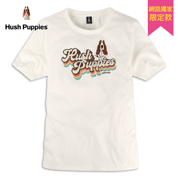 Hush Puppies T恤 男裝復古仿舊品牌印花刺繡狗T恤 product thumbnail 2