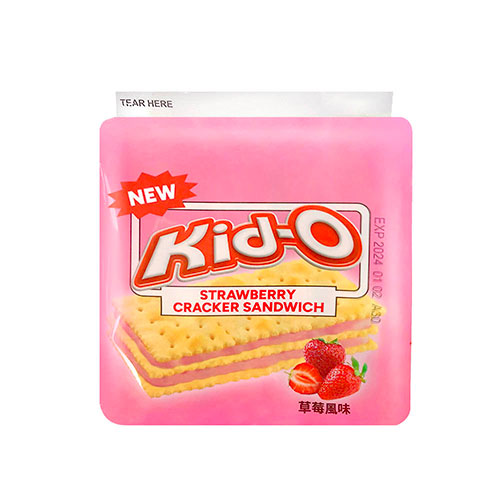 Kid-O三明治餅乾(草莓風味)136G【愛買】 product thumbnail 2