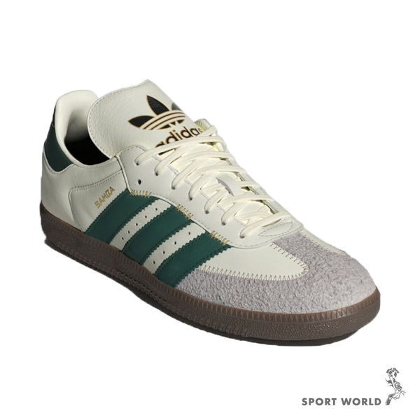 Adidas SAMBA OG 休閒鞋 男鞋 女鞋 皮革 焦糖底 米白綠【運動世界】IF1811 product thumbnail 3