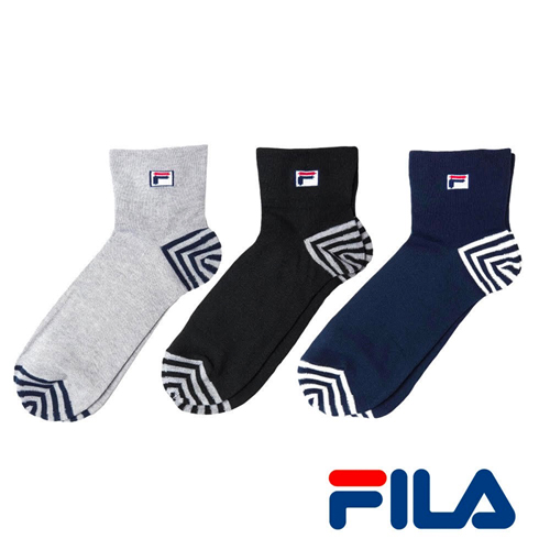 FILA 抗菌除臭寬口1/2襪 25~27cm(3雙組) 抑菌 快乾透氣 日常 休閒 運動 長襪 短襪 襪 襪子【愛買】 product thumbnail 2