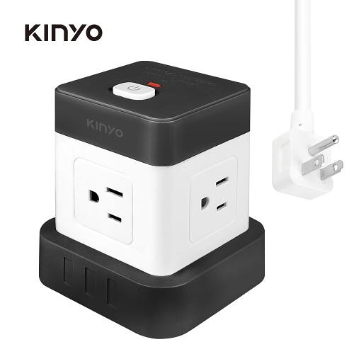 KINYO 1開4插3P立方延長線4呎