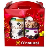 O，natural歐納丘樂活禮盒-黑八寶多穀粉+五堅果+黑棗乾