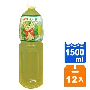 津津 蘆筍汁飲料 1500ml (12入)/箱【康鄰超市】
