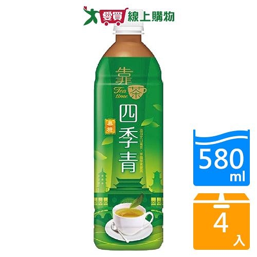 波蜜靠茶四季青茶PET580ml*4【愛買】