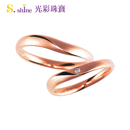 【光彩珠寶】婚戒 日本18K金結婚戒指 女戒 愛情軌跡 product thumbnail 3