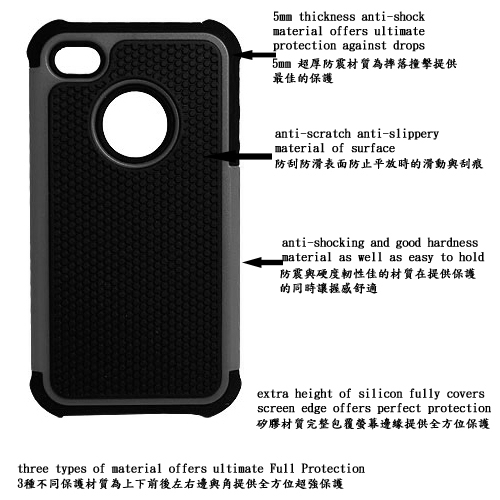 GCOMM iPhone4S/4 Full Protection 全方位超強防摔殼 product thumbnail 3