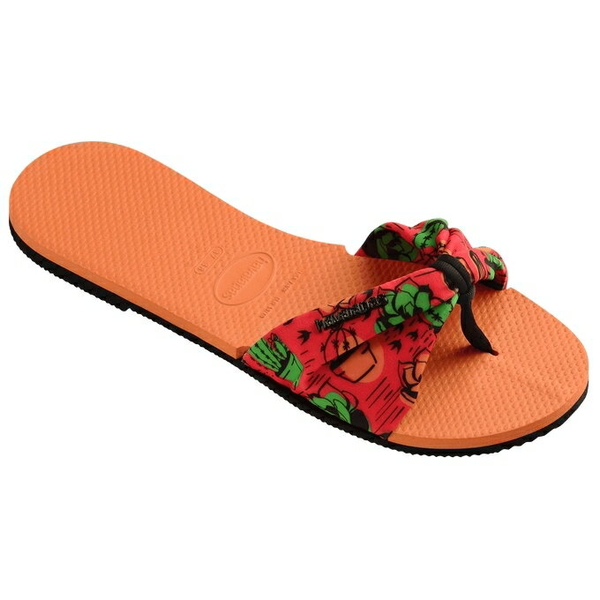 havaianas 哈瓦士 巴西人字拖 女款 You St Tropez Cacti 橘底仙人掌 拖鞋 夾腳拖【南風百貨】 product thumbnail 4