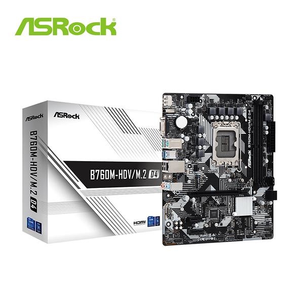 華擎 ASRock B760M-HDV/M.2 D4 MATX INTEL主機板