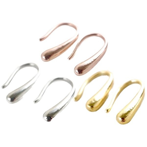 韓國飾品 水滴型彎勾925銀針耳環(1對入) 款式可選【小三美日】