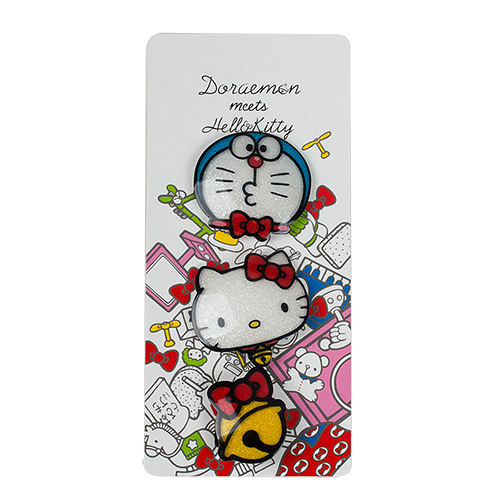 【震撼精品百貨】Hello Kitty 凱蒂貓~HELLO KITTY*DORAEMON壓克力髮束組