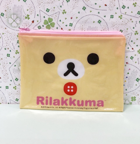 【震撼精品百貨】Rilakkuma San-X 拉拉熊懶懶熊~拉拉熊單層拉鍊收納包-妹妹#19339 product thumbnail 2