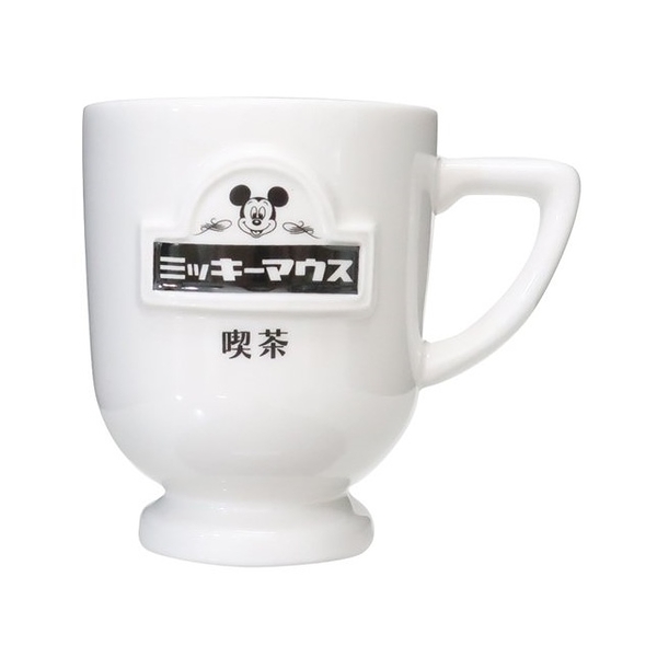 小禮堂 迪士尼 米奇 陶瓷咖啡杯 210ml (昭和喫茶館) 4942423-267225