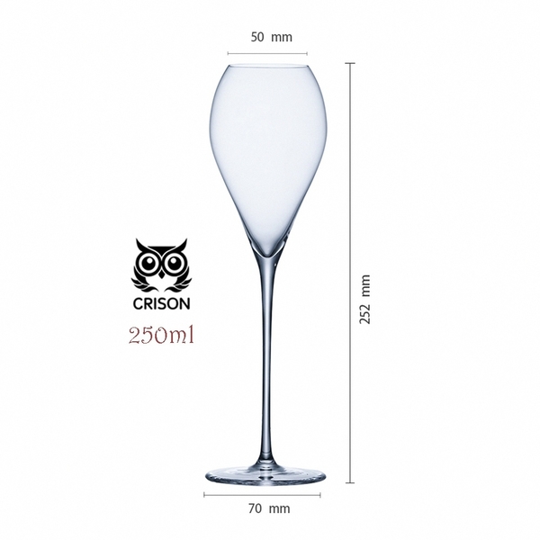 【CRISON】CHAMPANGE GLASS SERIES 香檳杯 250ml 氣泡酒杯 雞尾酒杯 高腳杯 水晶玻璃杯 product thumbnail 3