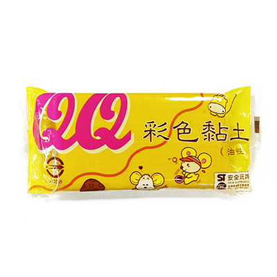 QQ彩色油黏土/油粘土 鵝黃色(米色) 約400g