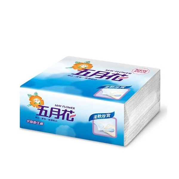 【南紡購物中心】五月花平版衛生紙400張*6包*8袋/箱